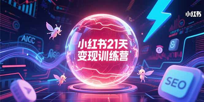 小红书21天变现训练营，AIGC工具高效应用，SEO优化核心技巧-易知付