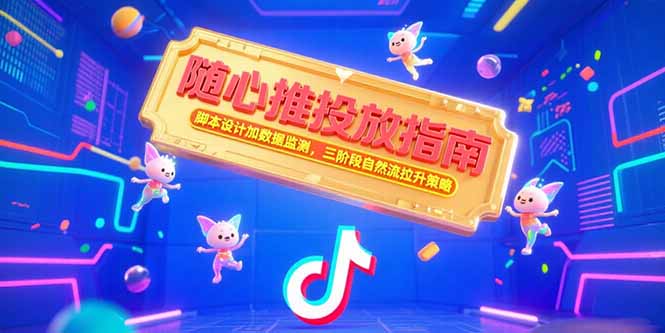 随心推投放指南，脚本设计加数据监测，三阶段自然流拉升策略-易知付