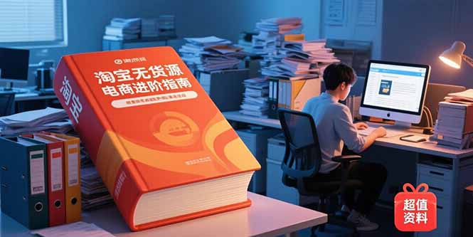 淘宝无货源电商进阶指南，包含新人课、进阶课，配套资料，蓝海选品等-易知付