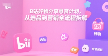 B站好物分享悬赏计划，从选品到营销全流程拆解-易知付