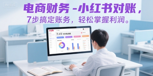 电商财务-小红书对账，7步搞定账务，轻松掌握利润-易知付