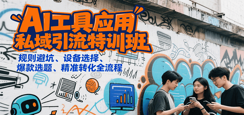 AI工具应用私域引流特训班，规则避坑、设备选择、爆款选题、精准转化全流程-易知付