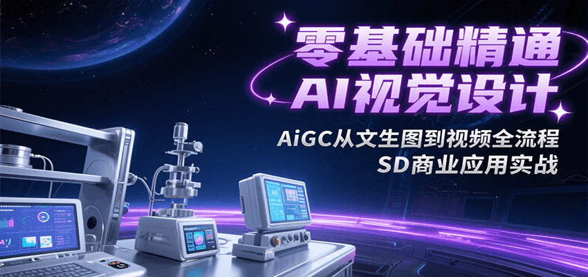 零基础精通AI视觉设计，AiGC从文生图到视频全流程，SD商业应用实战-易知付