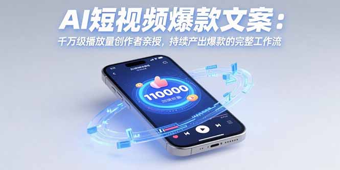 AI短视频爆款文案：千万级播放量创作者亲授，持续产出爆款的完整工作流-易知付