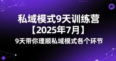 私域模式9天训练营【2025年7月】9天带你理顺私域模式各个环节-易知付