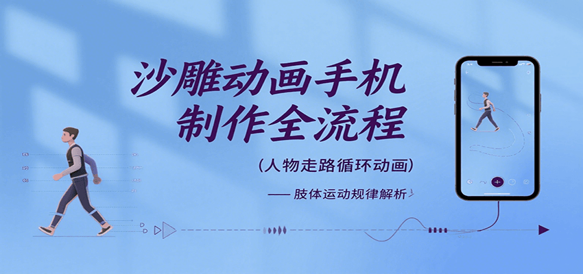 沙雕动画手机制作全流程，关键帧动画、走路、表情变换、场景反向移动、车内人物添加等-易知付