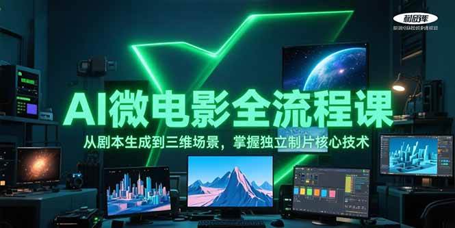 AI微电影全流程课，从剧本生成到三维场景，掌握独立制片核心技术-易知付