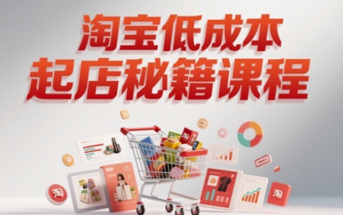 淘宝低成本起店系统课，助你快速起店，实现弯道超车-易知付