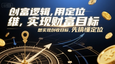 创富逻辑，用定位思维实现财富目标，想实现创收目标，先搞懂定位-易知付