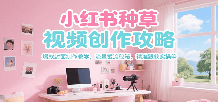 小红书种草视频创作攻略，爆款封面制作教学 ，流量截流秘籍 ，精准跟款实操等-易知付