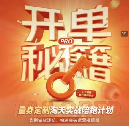 淘宝开单秘籍PRO，量身定制淘天实战陪跑计划，告别做店迷茫、快速突破运营瓶颈期(更新6月)-易知付