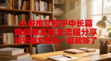小说推文知乎中长篇爆单实操全流程分享，知乎推文看这一篇就够了-易知付