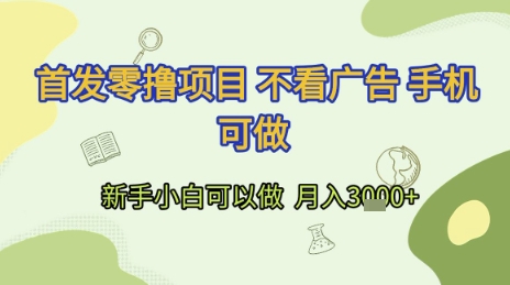 首发零撸项目 不看广告 手机可做 新手小白可以做 月入3k+【揭秘】-易知付