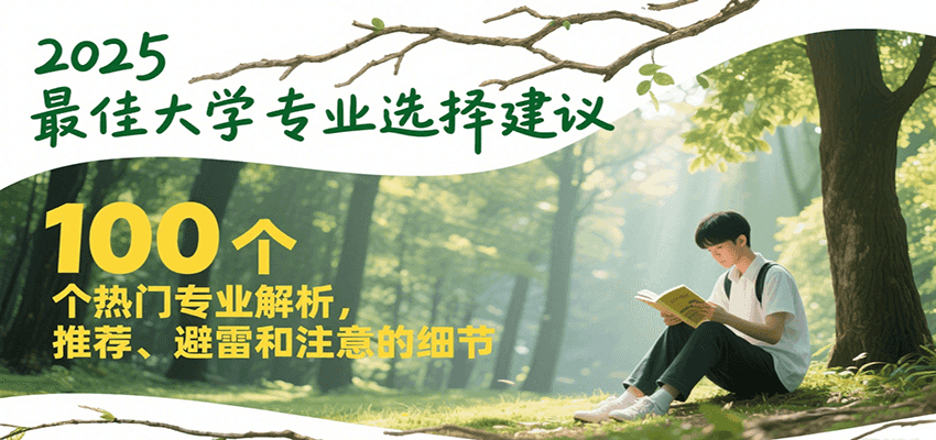 2025最佳大学专业选择建议，100个热门专业解析，推荐、避雷和注意的细节-易知付