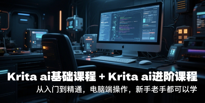 krita ai基础课程+Krita ai进阶课程，从入门到精通，电脑端操作，新手老手都可以学-易知付