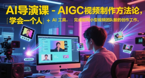AI导演课-AIGC视频制作方法论，学会一个人+AI工具，完成如同小型视频团队般的创作工作，实现导演梦-易知付
